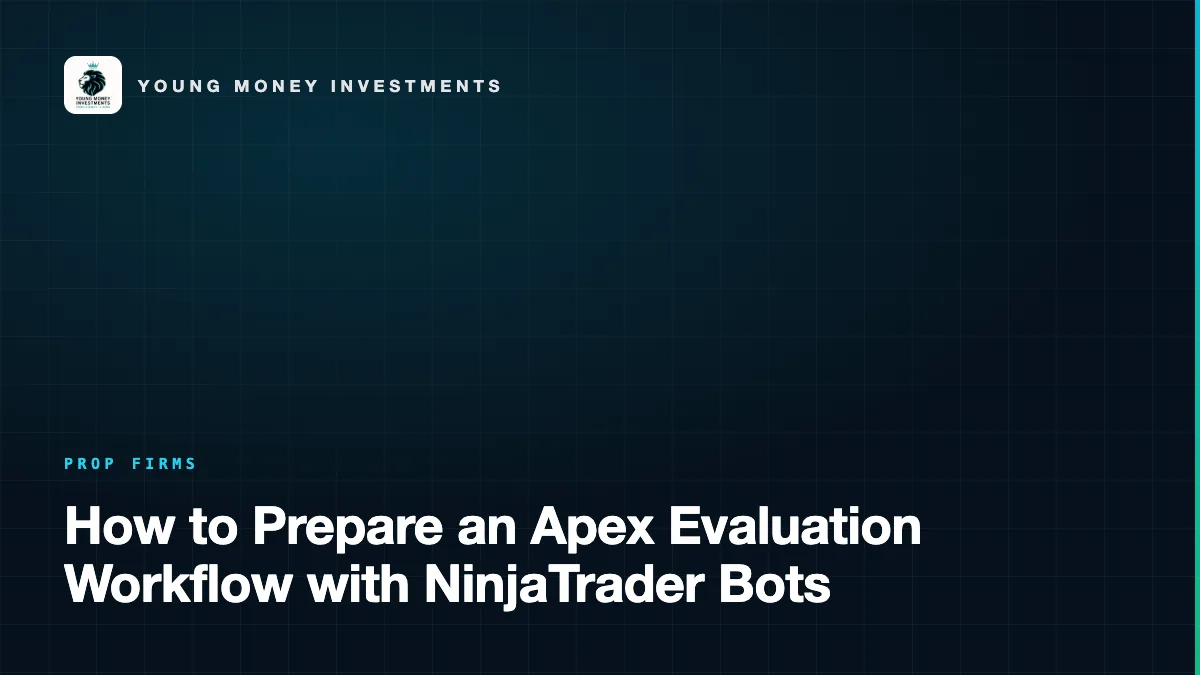 How to Prepare an Apex Evaluation Workflow with NinjaTrader Bots