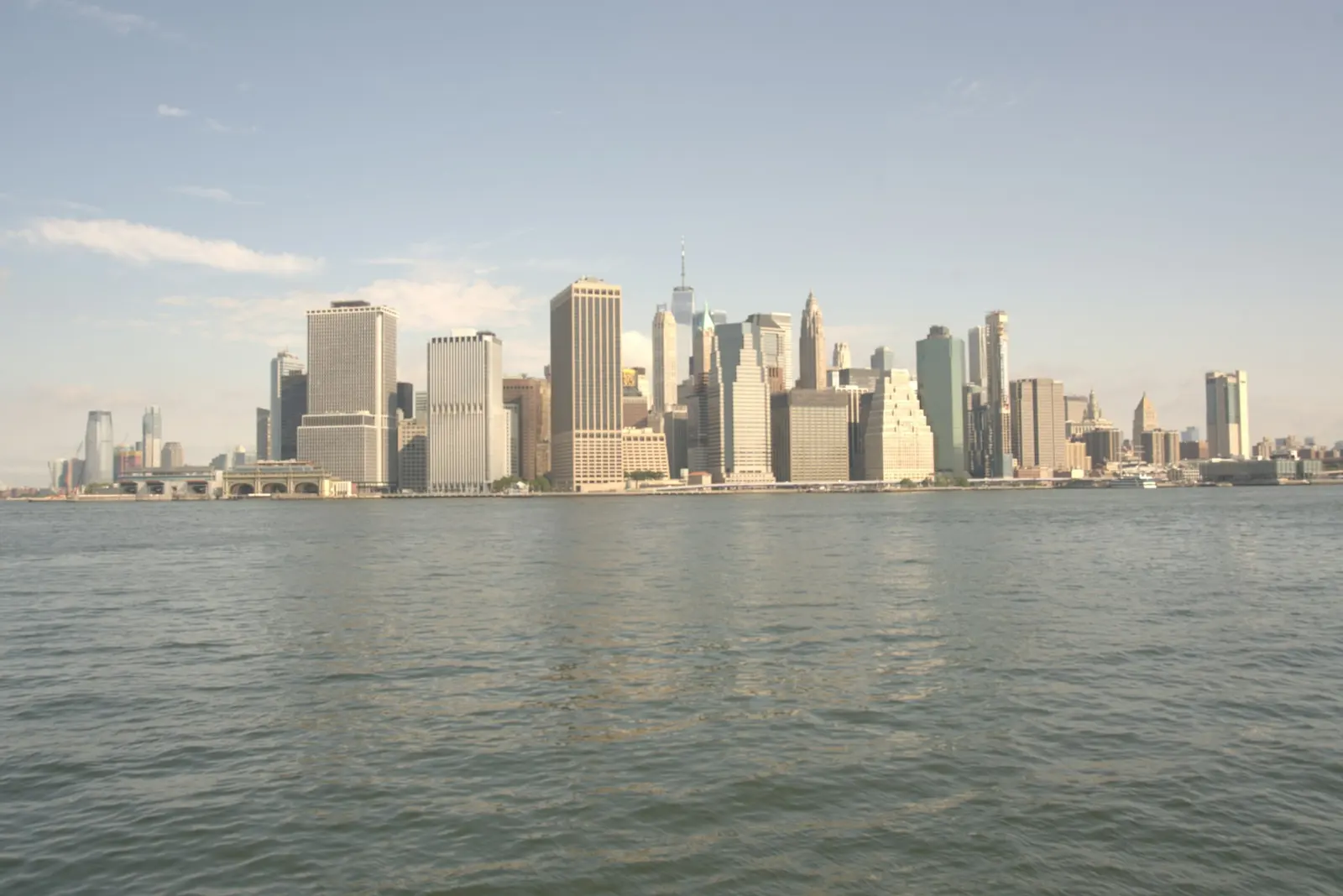 Lower Manhattan skyline across the water